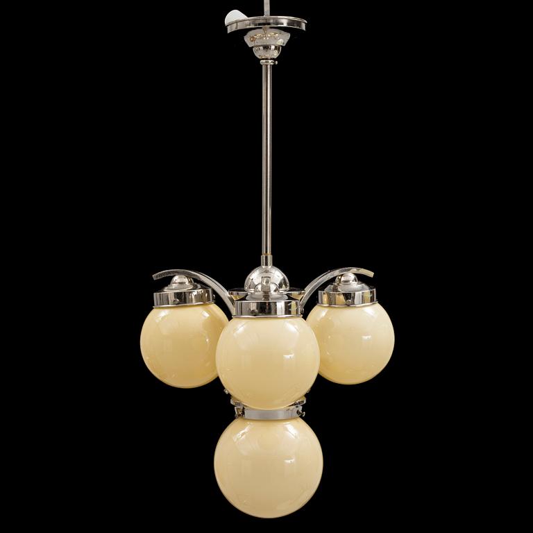 An Art Deco ceiling light, 1930's.