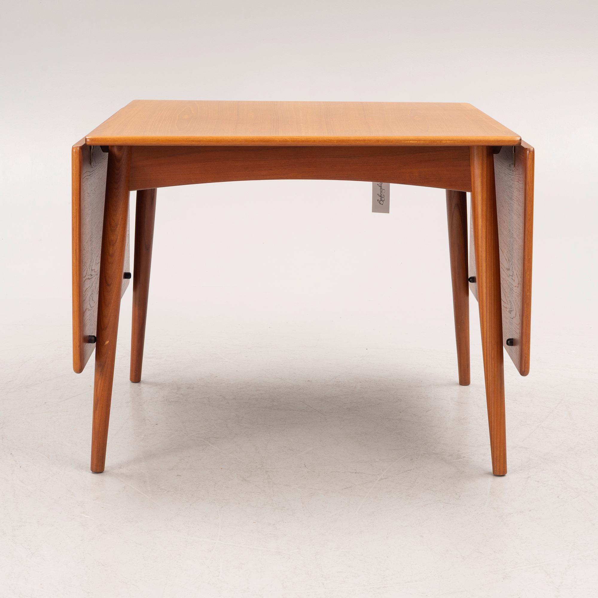 Hans J Wegner, dining table with leaves, "AT-313", Andreas Tuck, Denmark.