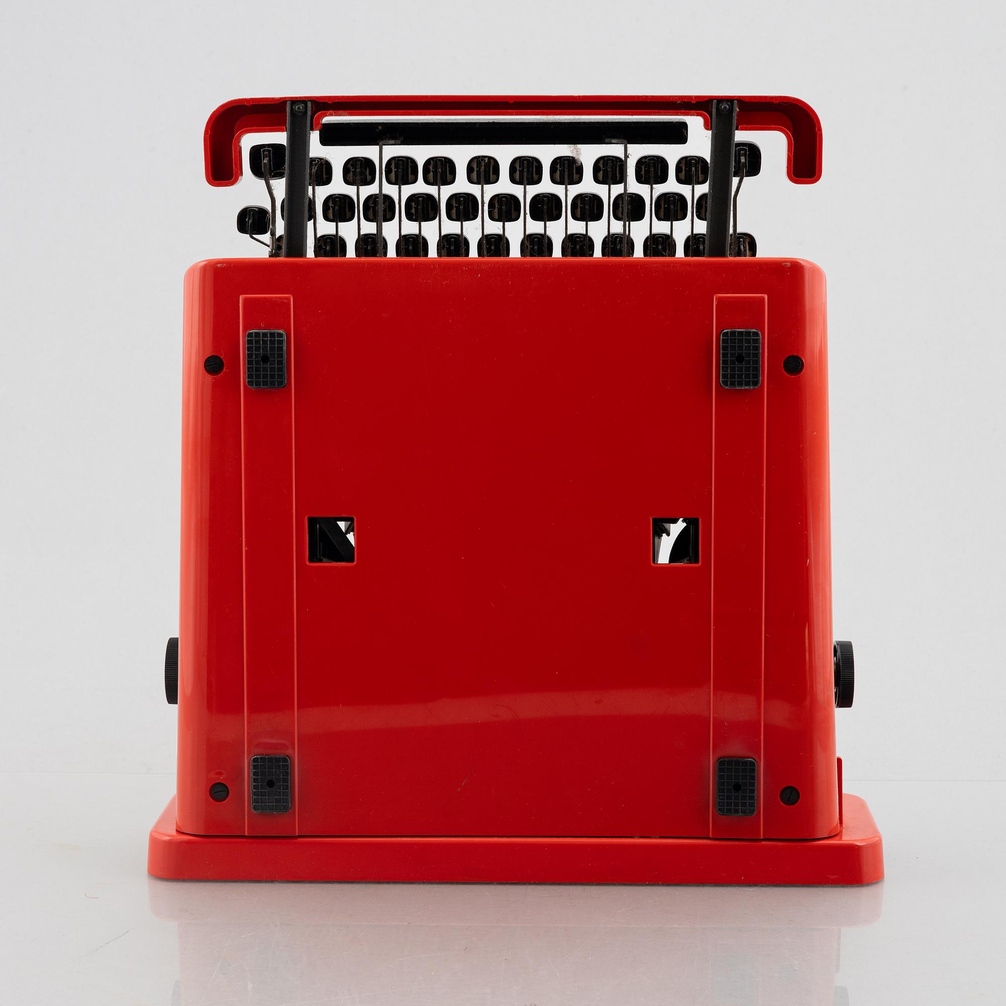 Ettore Sottsass, typewriter, "Valentine", Olivetti, Italy.