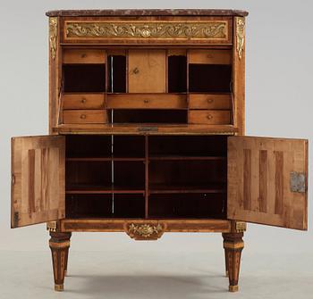 A Gustavian 18th century secretaire by Gottlieb Iwersson, master 1778.