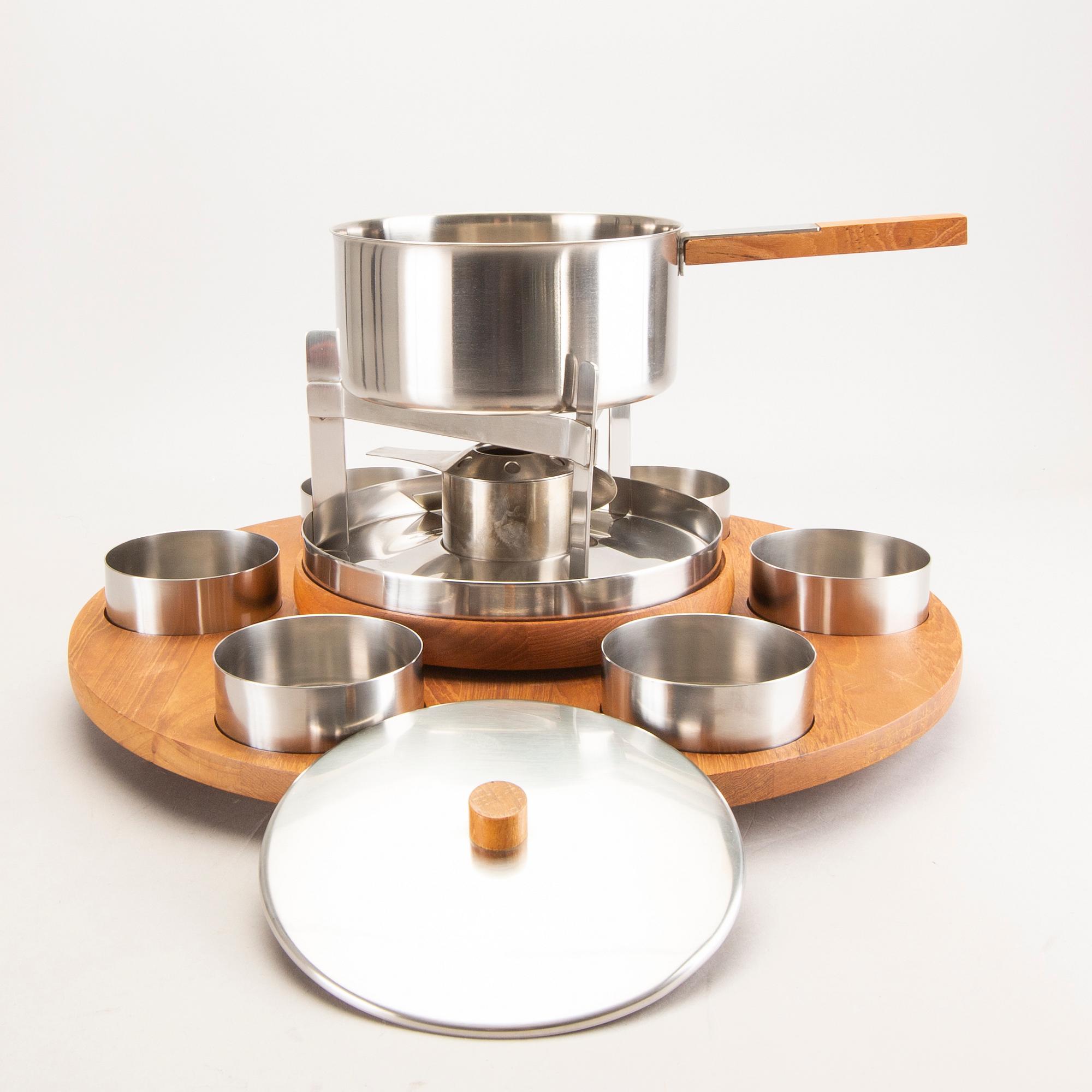 Arne Jacobsen, A Stelton fondue-set Denmark later part of the 20th century.