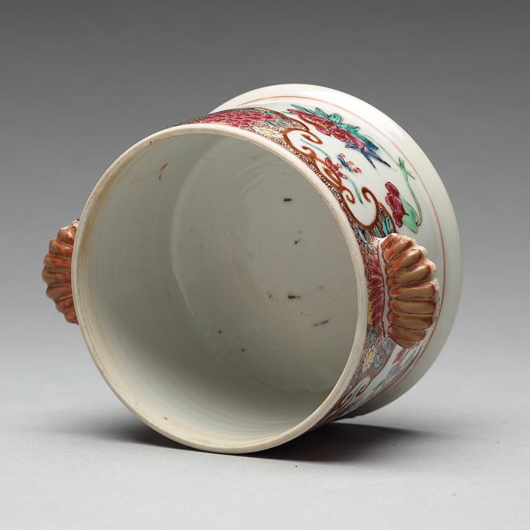 A famille rose tureen with cover, Qing dynasty, Yongzheng (1723-35).