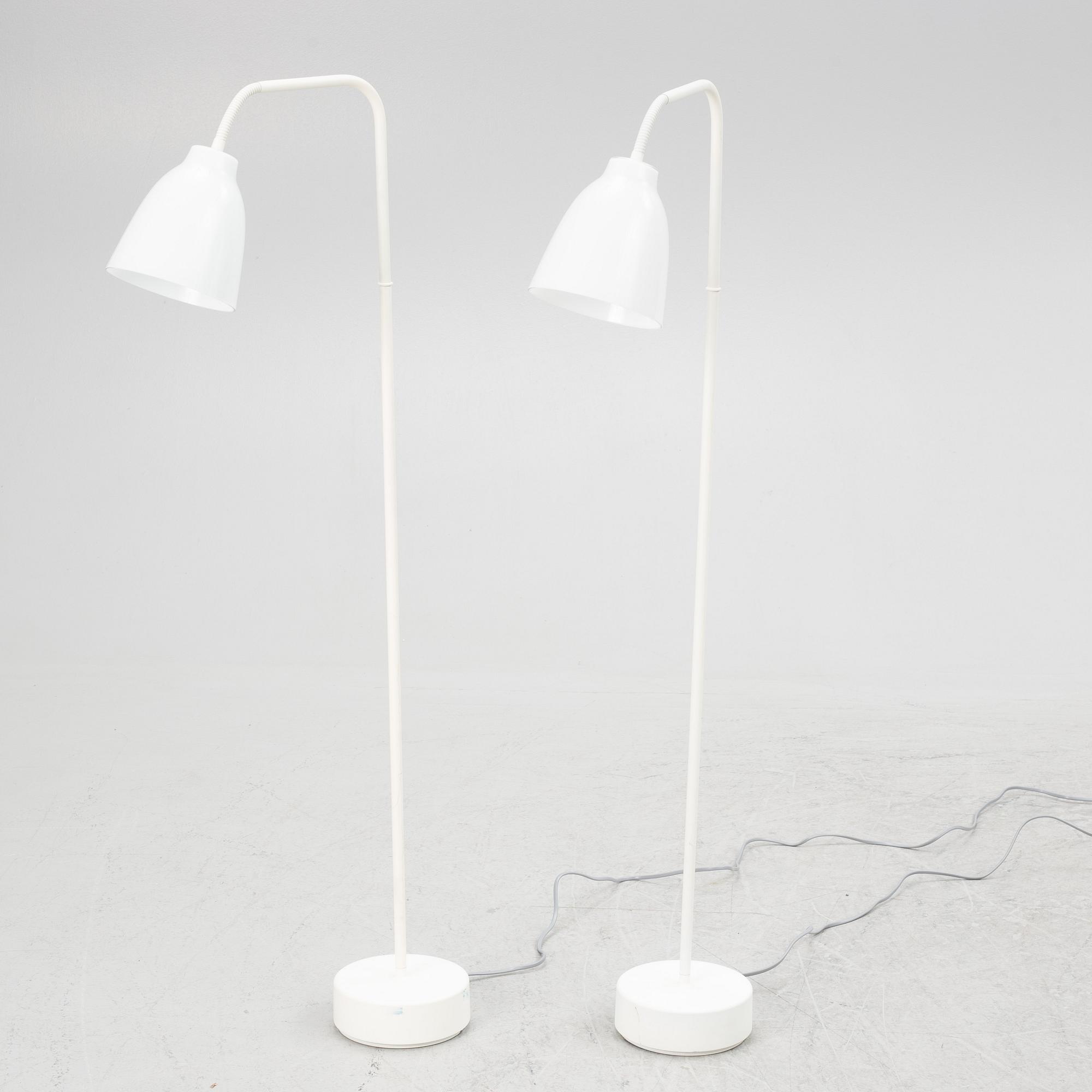 Cecilie Manz, a pair of floor lamps "Caravaggio", Denmark.