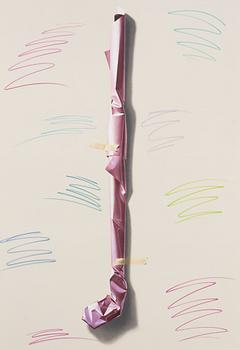 Yrjö Edelmann, "Golf club wrapped in pink".