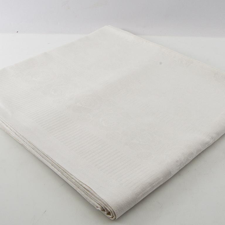 Tablecloths 3 pcs mid-20th century damask.