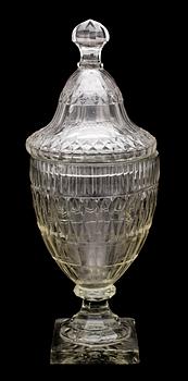 LOCKPOKAL, glas, Irland, 1800-tal.