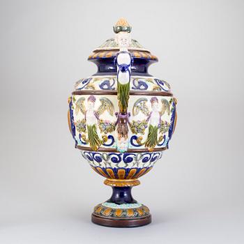 LOCKURNA, majolika, Rörstrand, 1800-talets slut.