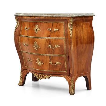 10. A Swedish Rococo 18th century commode attributed to Lars Nordin, master 1743.