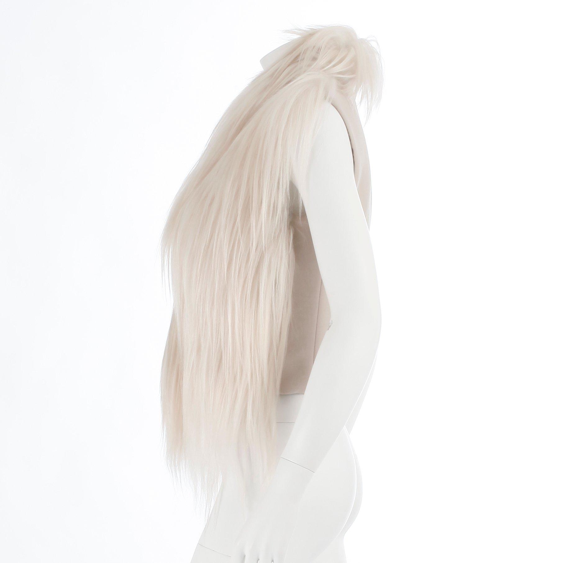 MAISON MARTIN MARGIELA, a white goathair vest.Size 1.