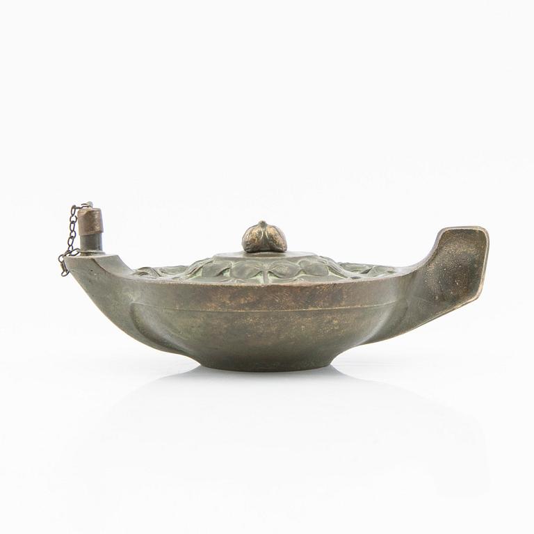 Oil lamp, Art Nouveau, first half of the 20th century.