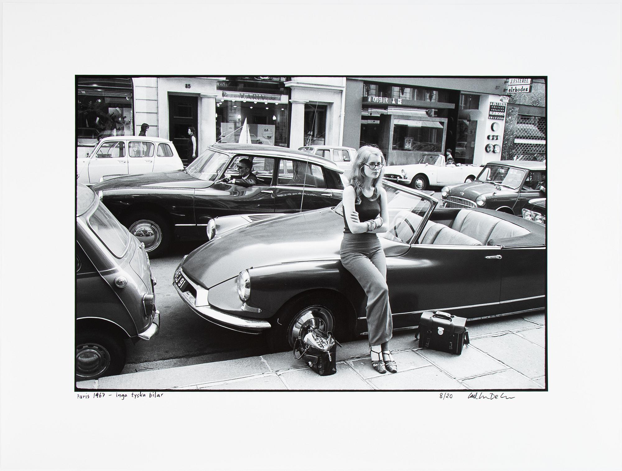 Carl Johan De Geer, photo, signed 8/20.