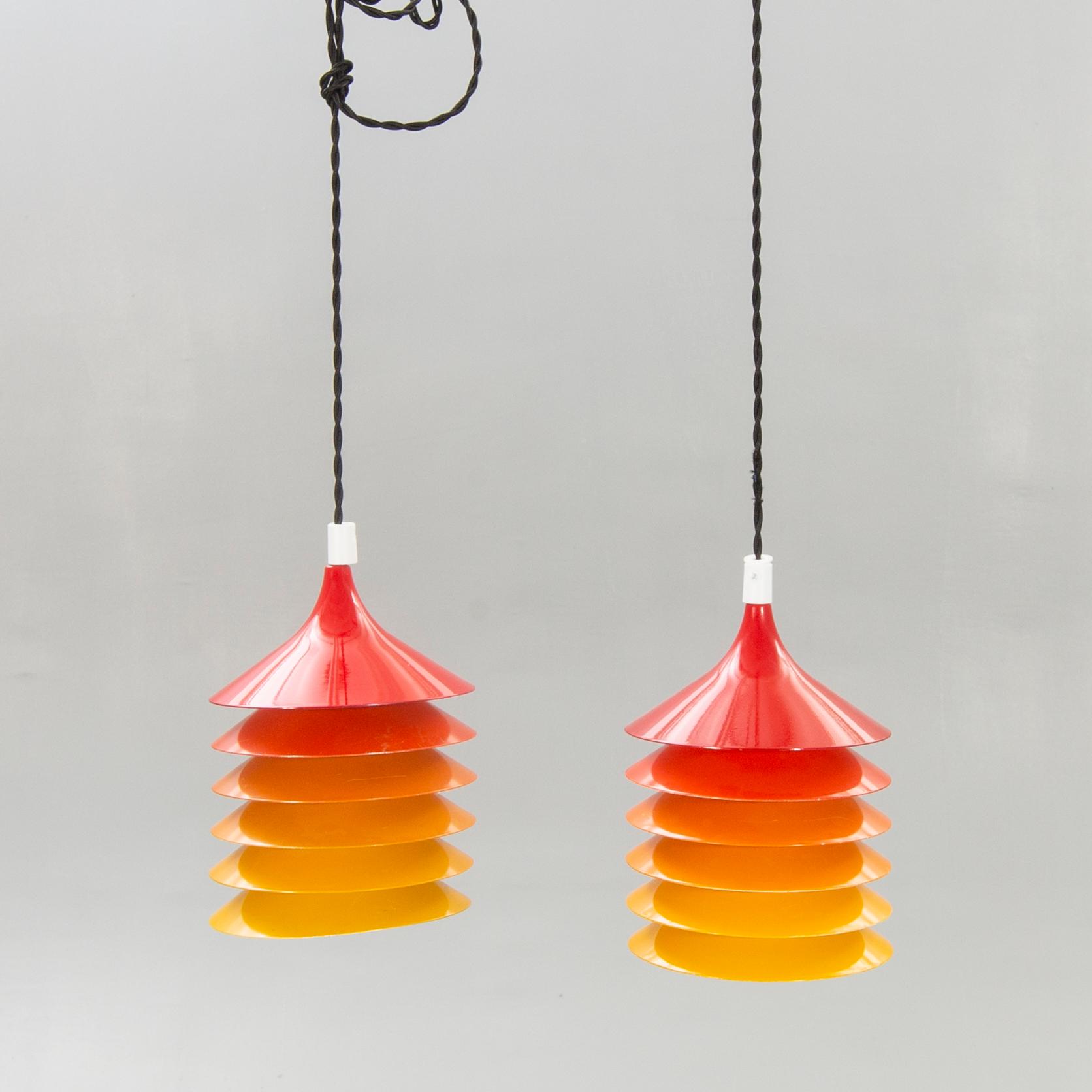 IKEA, lamps, a pair, "Duet" Ikea, 1970s.