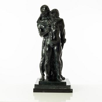 Gudmar Olovson, sculpture. Signed. Numbered. Foundry mark. Bronze, total height 71 cm, length 33 cm.