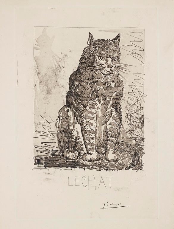 Pablo Picasso, "Le Chat" from "Historie naturelle".