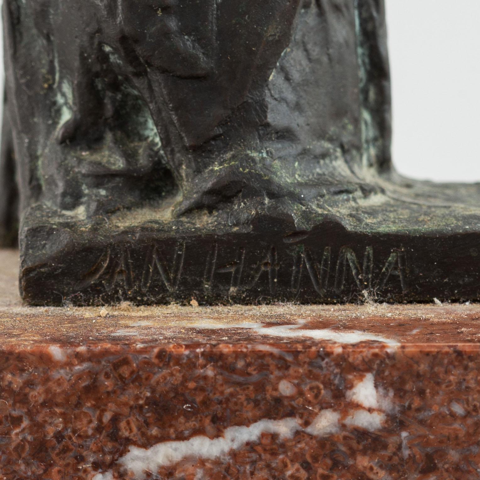 Jan Hána, efter. Skulptur. Signerad. Brons, höjd 54,5 (ink bas).