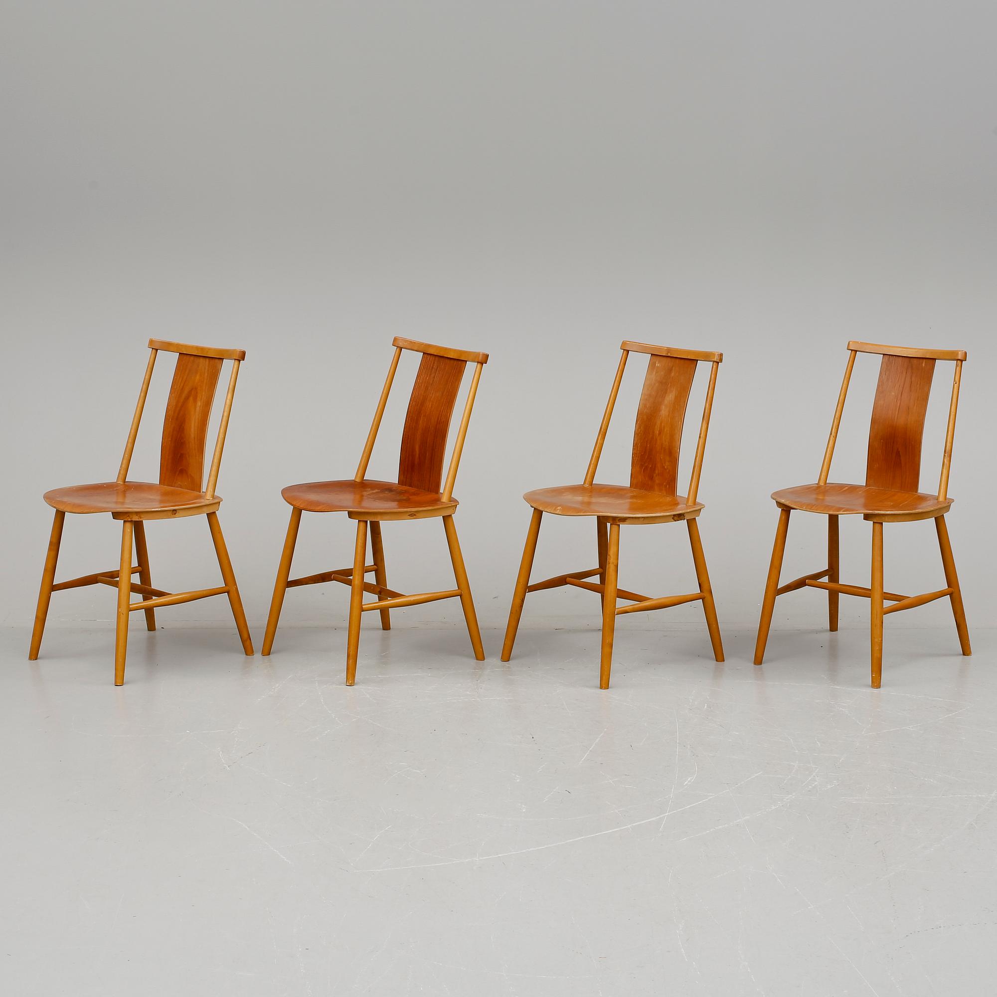 STOLAR, 4 st, Fanett, Jan Hallberg, Edsbyverken, 1900-talets andra hälft..