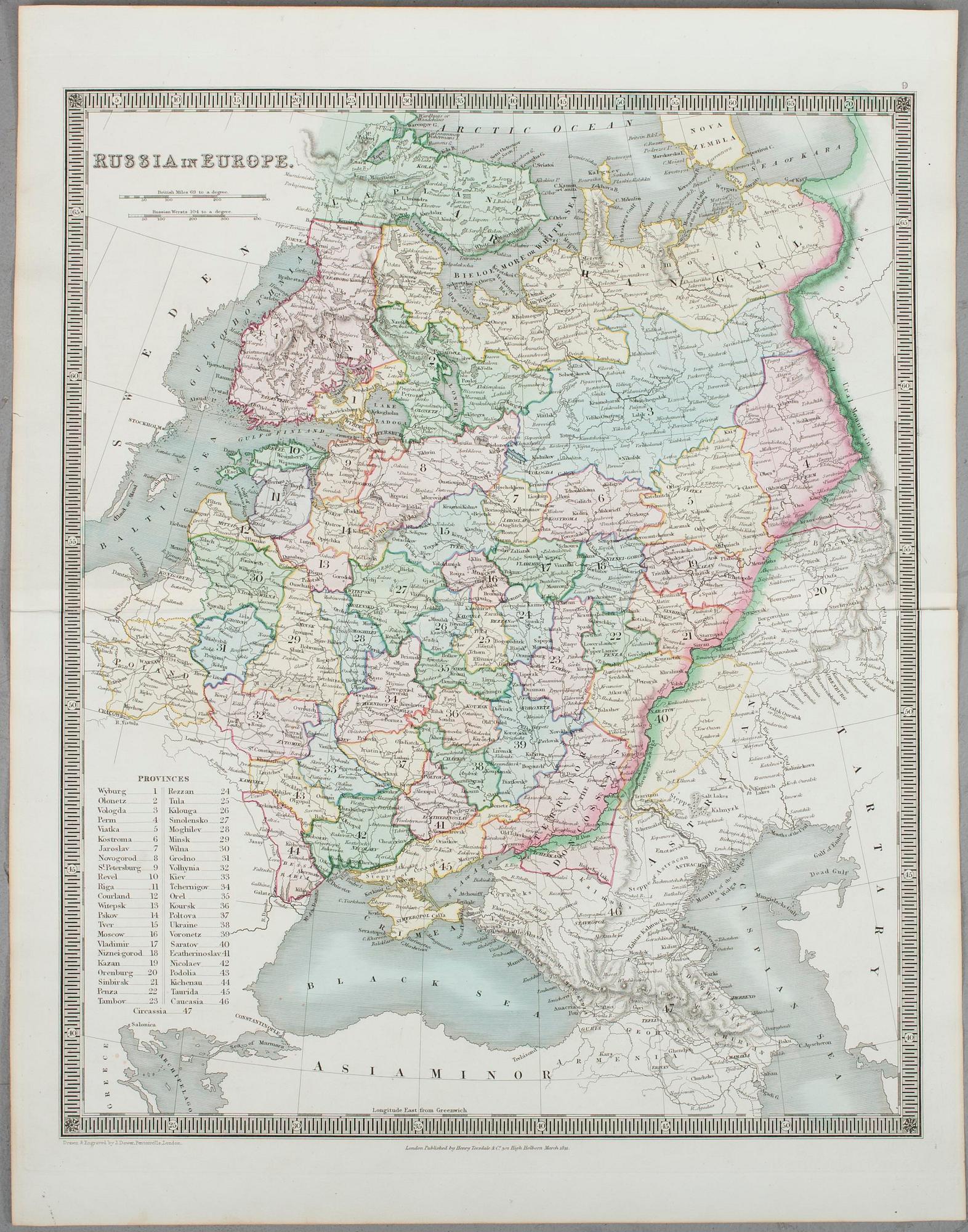 KARTOR, 4 st, Ryssland 1830-1860-tal.