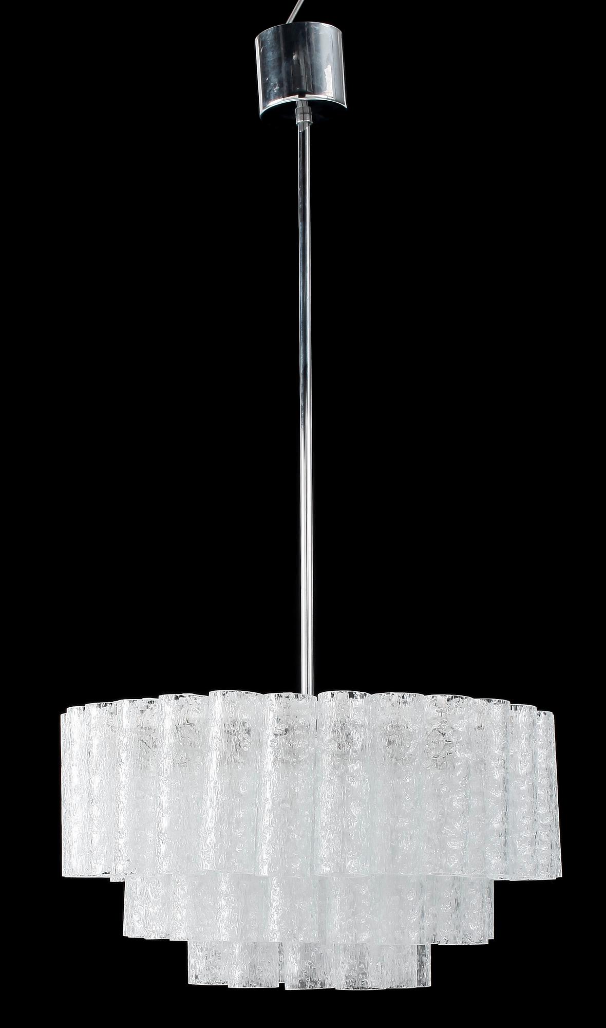 TAKLAMPA, glas, trol Doria, Österrike, 1960/70-tal. H 78.