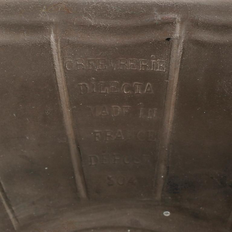 JARDINÄRER, 1 par, kromad metall, art déco, Frankrike, 1900-talets första hälft.