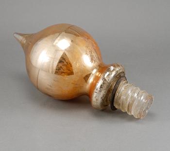 FLAGGSTÅNGSKNOPP, glas, 1900-talets första hälft.