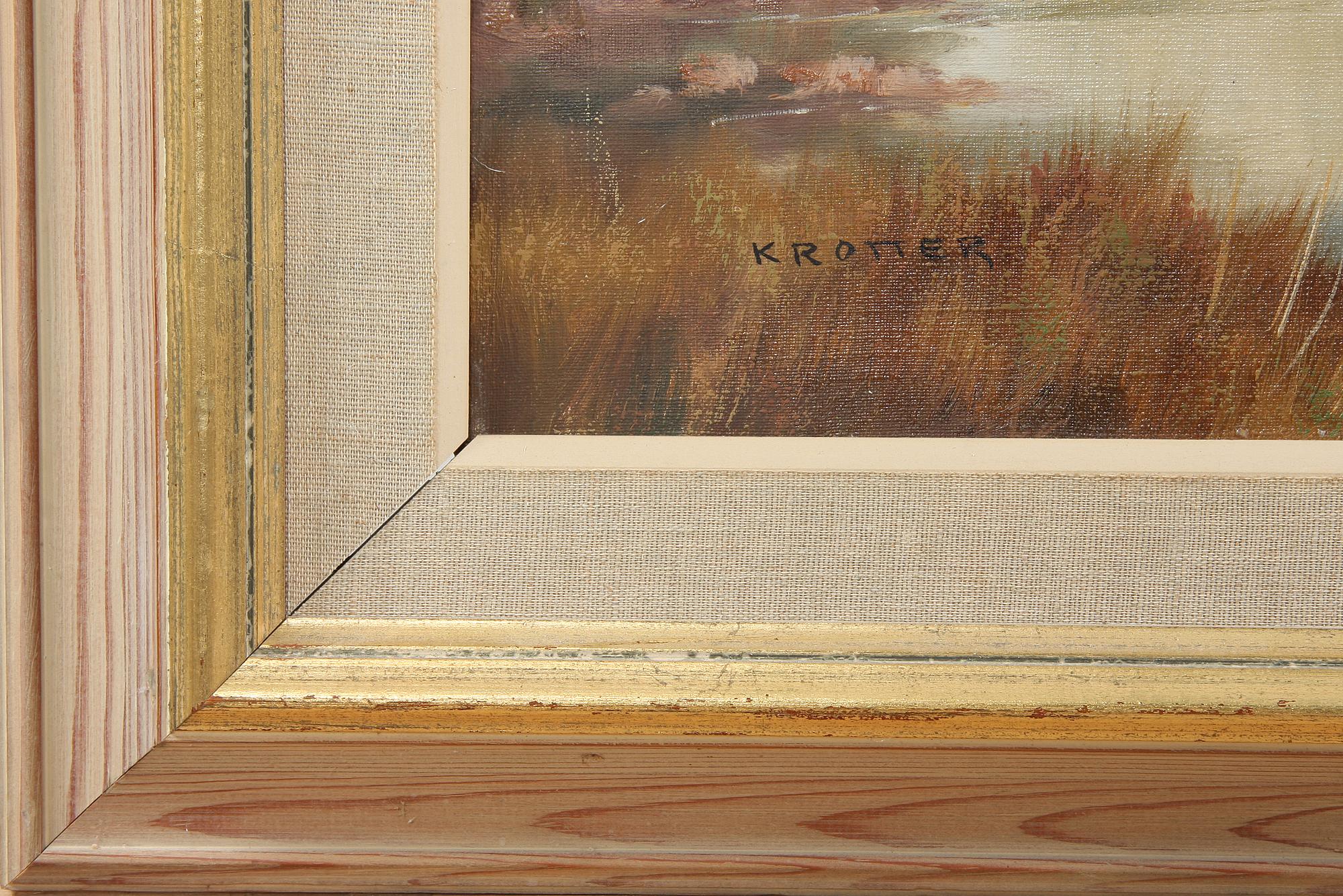 JOSEPH KROTTER, olja på duk, sign, 1900-tal.