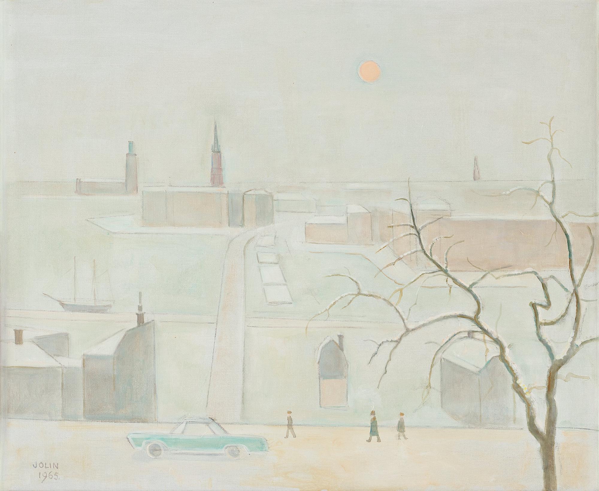 Einar Jolin, Vintervy över Stockholm.