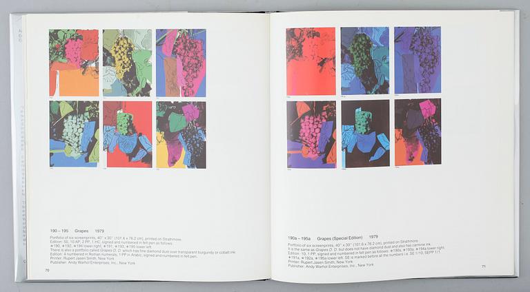 BOK: Andy Warhol Prints, Frayda Feldman & Jörg Schellmann, 1985.