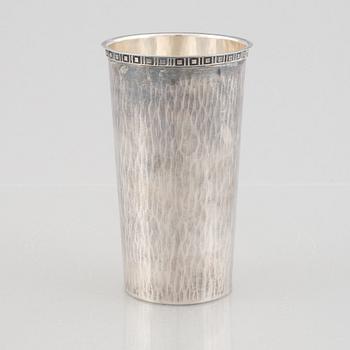 A Swedish silver beaker, marks of Eric Löfman, MGAB, Uppsala 1976.