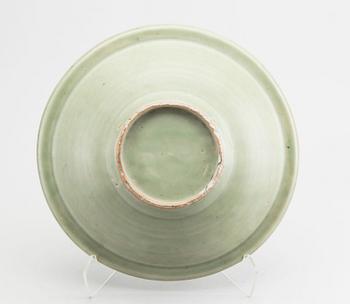 A celadon dish, Ming dynasty (1368-1644).