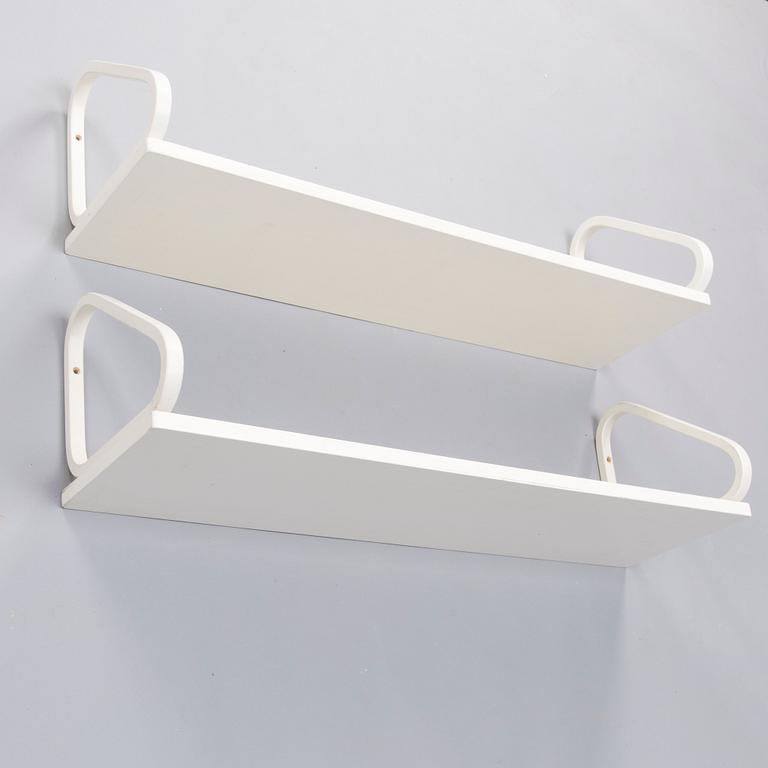 ALVAR AALTO, Two late 20th century shelves for Artek.