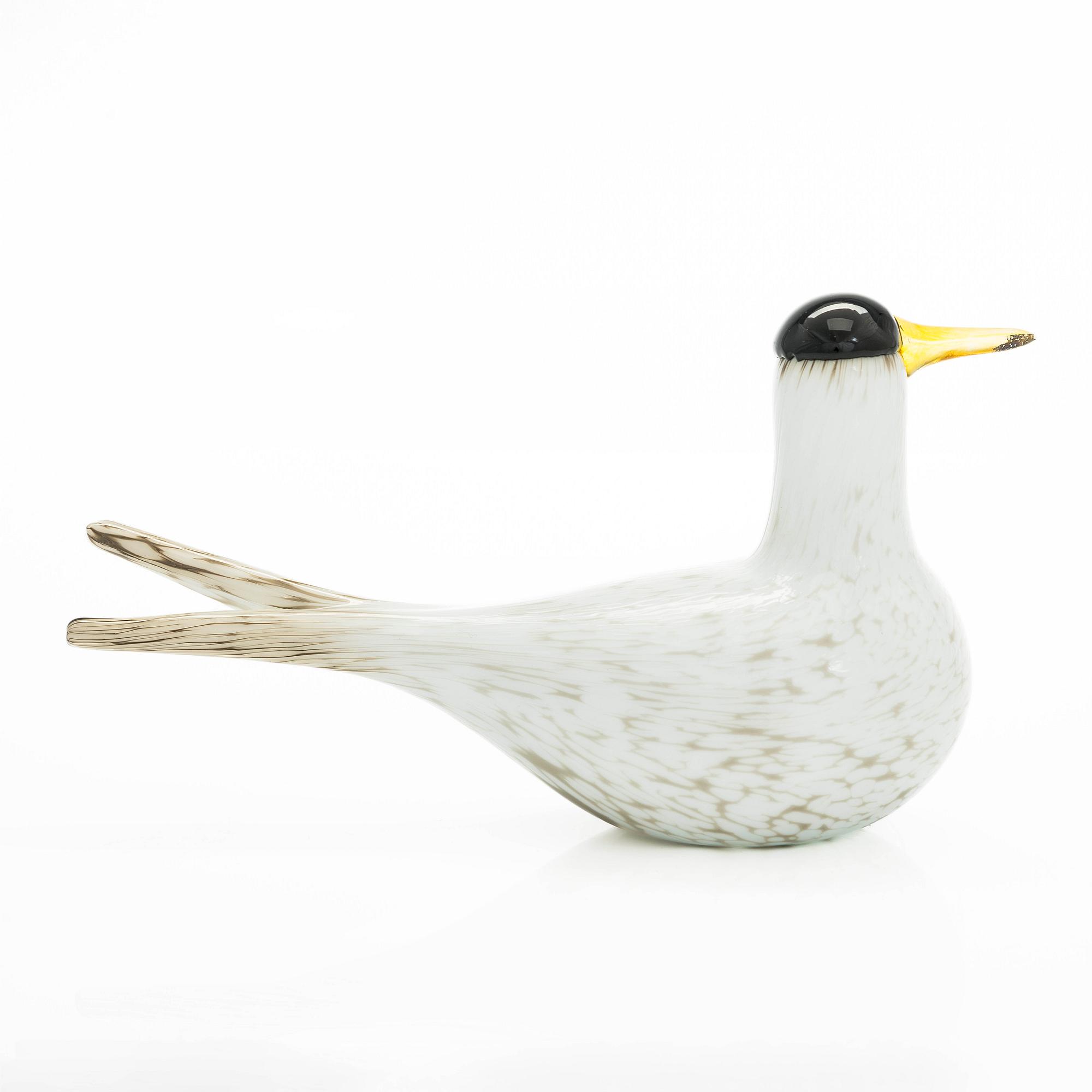 Oiva Toikka, An annual glass bird 'Arctic tern', signed O. Toikka Nuutajärvi 2000.