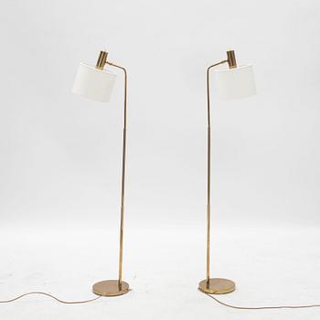 Floor lamps, a pair, Bergboms, second half of the 20th century.