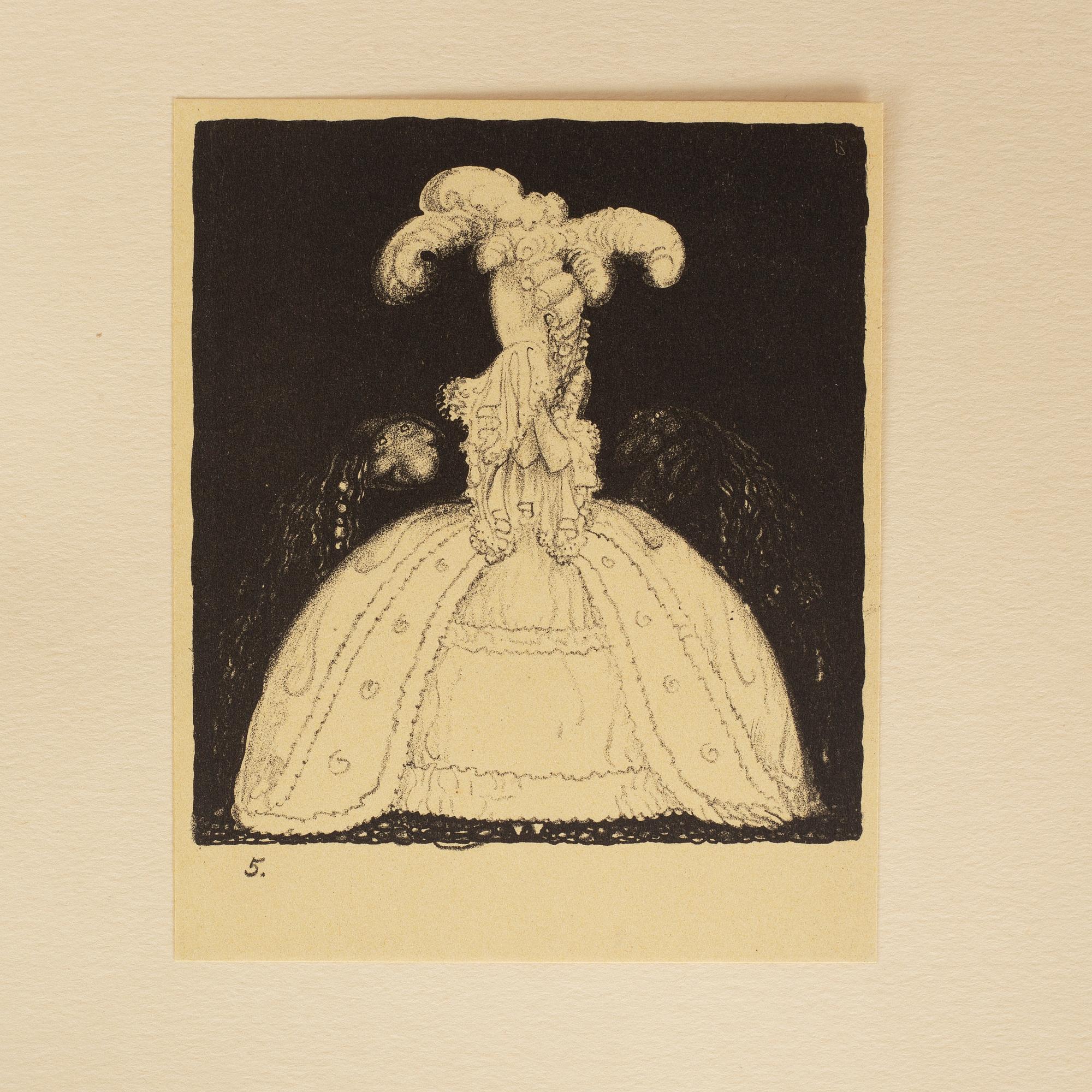 JOHN BAUER, "Troll", svit om tio litografier, osignerade, Ernst Bauers Förlag Göteborg, A. Börtzells, 1915.