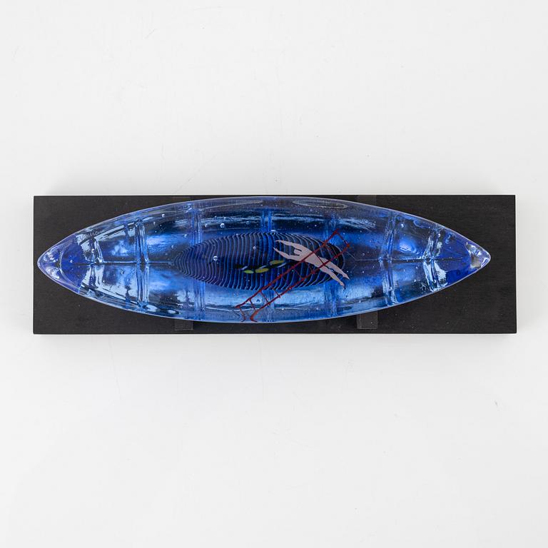 Bertil Vallien, a glass sculpture, signed. Limited edition.