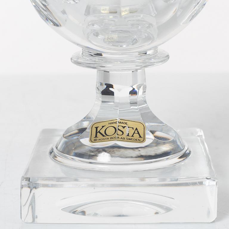 Elis Bergh, glasservis, 107 delar, "Kent", Kosta Boda.