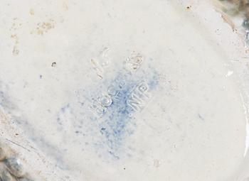 PRYDNADSFAT, majolika, Höganäs, omkring 1900.