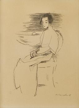 433. Helene Schjerfbeck, "Kostymbild" (Bagarens dotter/Kvinna i vitt).
