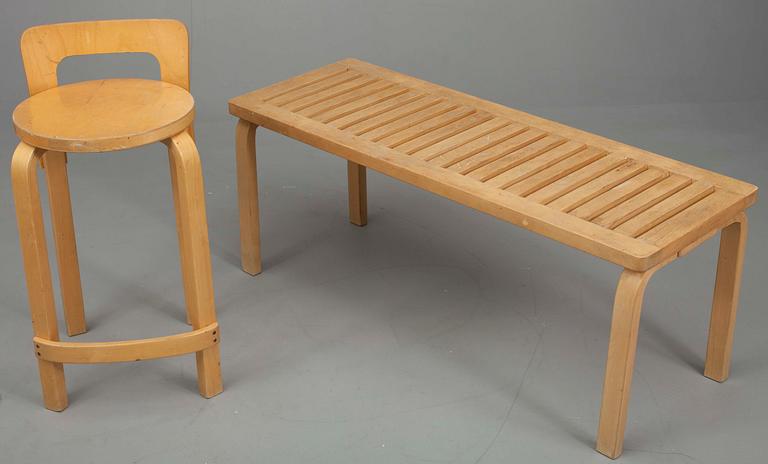 PENKKI sekä JAKKARA K65, Alvar Aalto, Artek, 1900-luvun loppupuoli.