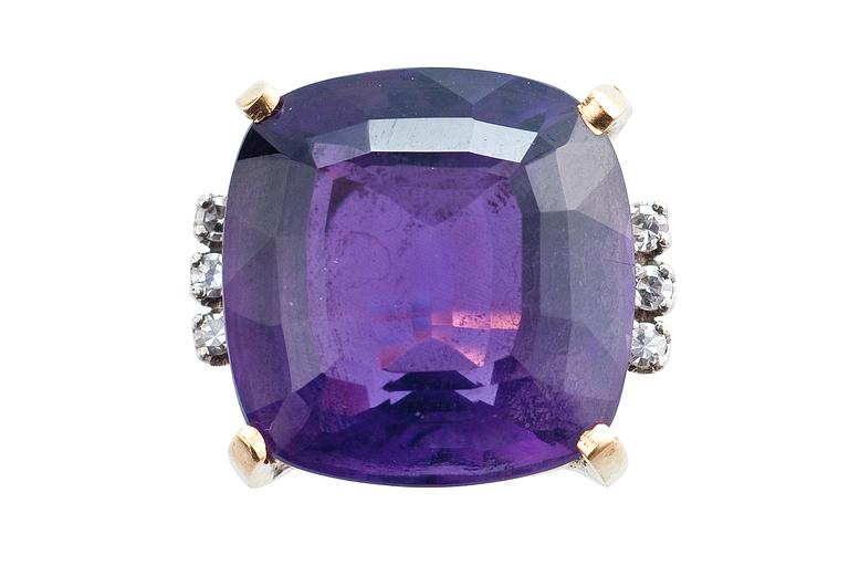 AN AMETHYST RING.