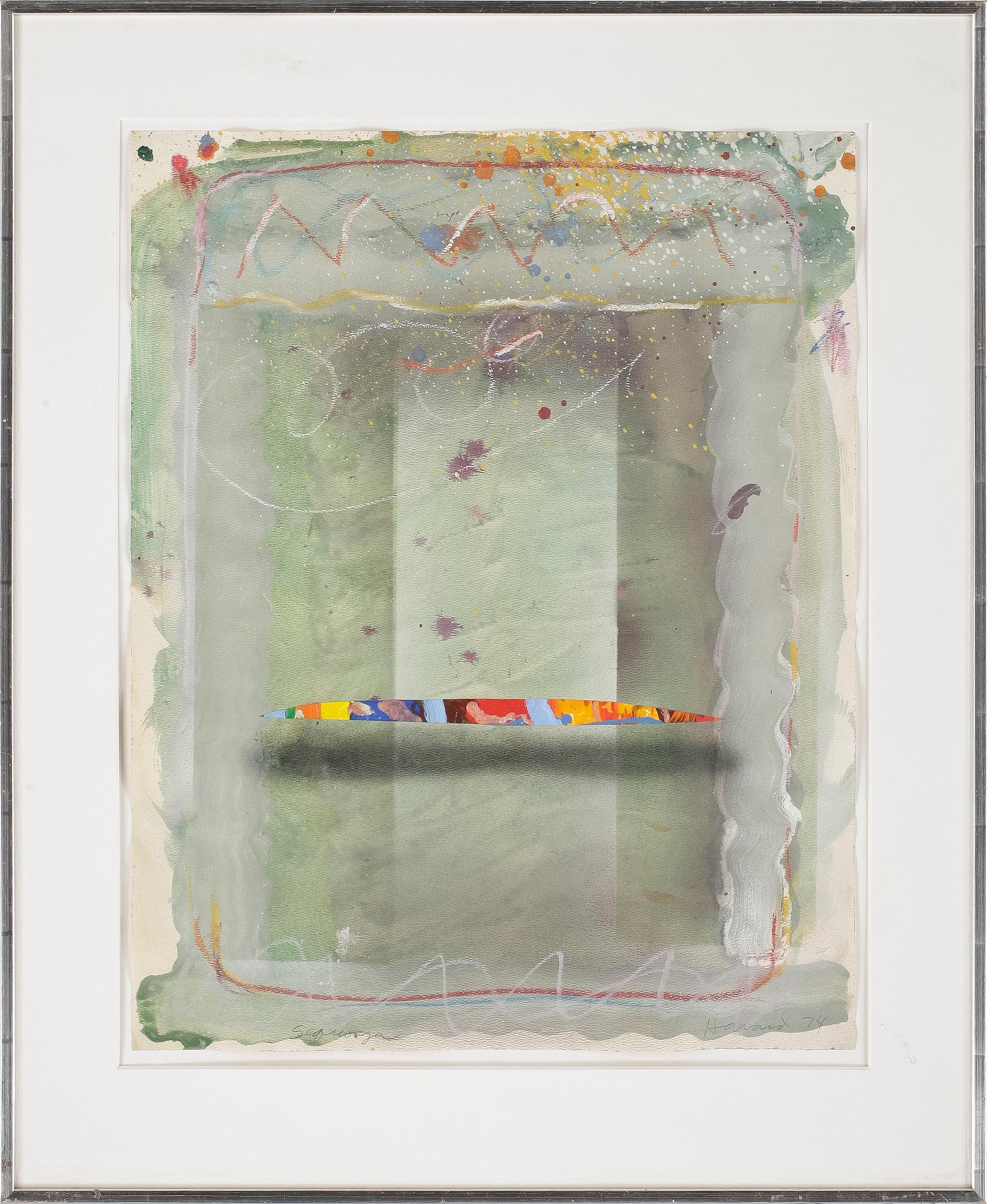 JAMES HAVARD, akryl på papper, signerad och daterad -74.