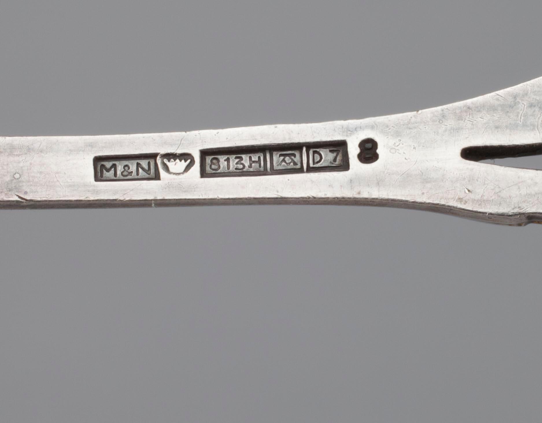 BESTICK, 11 st, silver, finska stämplar. Vikt. tot. 222 g.