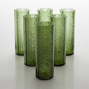 Nanny Still, A 15-piece "Flindari" glassware set, Riihimäen lasi 1964-1968.