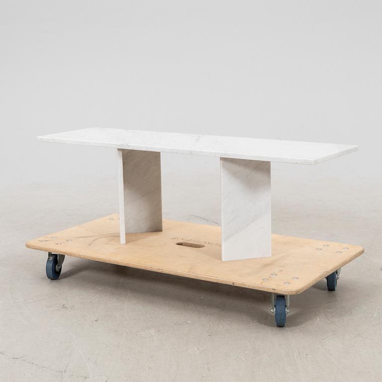 A lte 20th century marble coffee table.