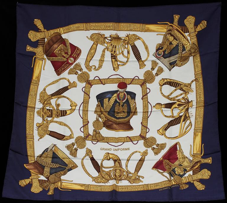 SCARF, siden, "Grand uniform", Joachim Metz, Hermès, Paris, 1900-talets fjärde kvartal.