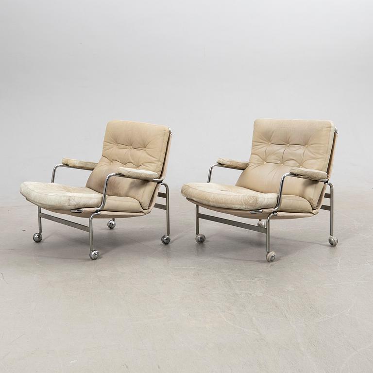 Bruno Mathsson, armchairs, 1 pair, "Karin", DUX.