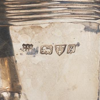 Barker Brothers (Herbert Edward Barker & Frank Ernest Barker), a silver teapot, creamer and sugar bowl, Chester 1924.
