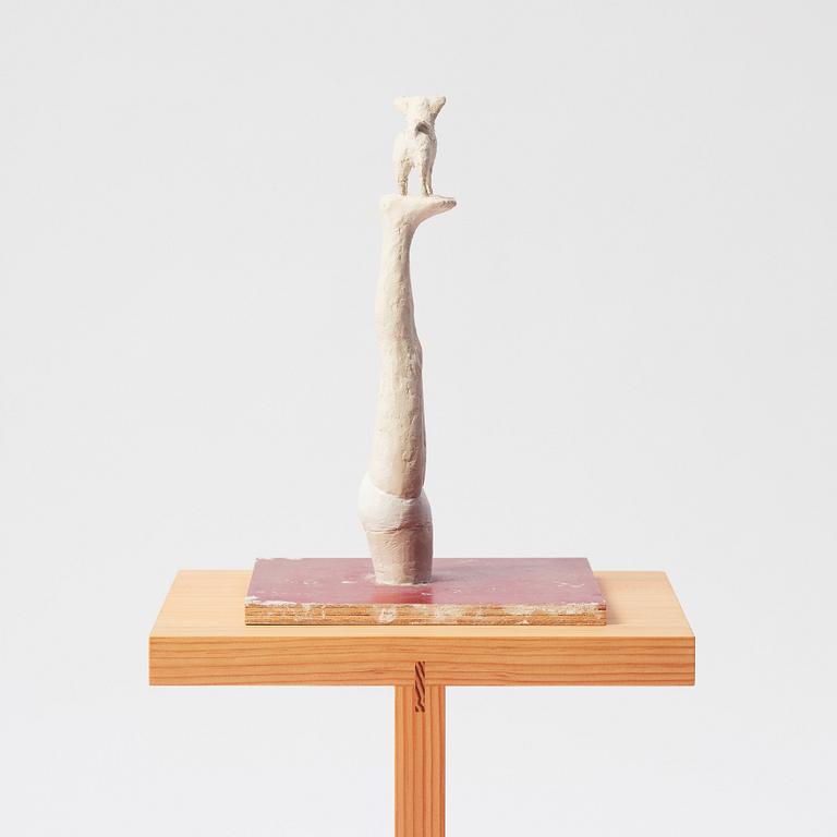 Linnéa Jörpeland, a plaster sculpture, signed and dated -99.