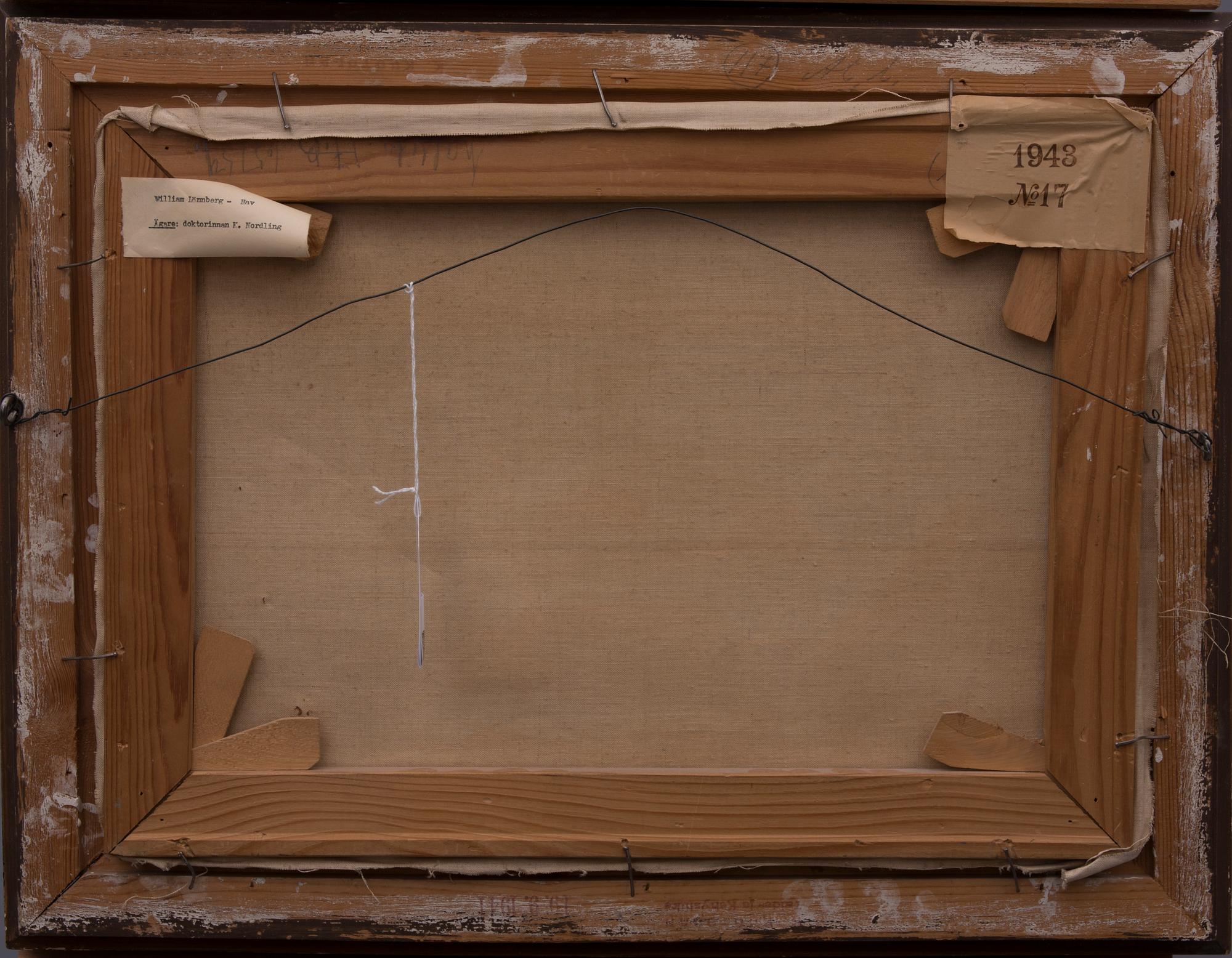 WILLIAM LÖNNBERG, olja på duk, signerad.