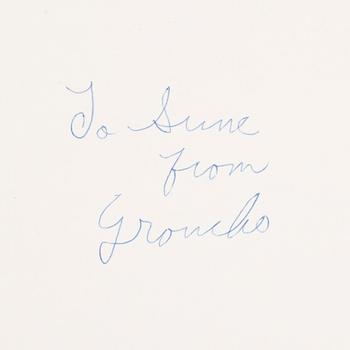 SKÅDESPELARE, 17 st, bla Graucho Marx och Woody Allen, egenhändiga.