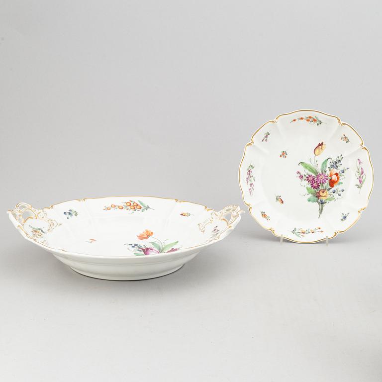 A rococo style dining service, 68 pcs, from Nymphenburg, Germany.